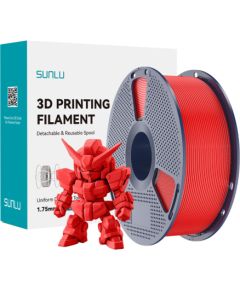 Sunlu PLA+ 2.0 Filament (Red) 3D Printeri un lāzergravētāji