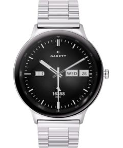 Garett išmanusis laikrodis su lietuvišku meniu Quantum Silver steel Наручные часы