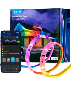 Govee RGBICWW Outdoor LED Strip Lights, LED Strip Lights (10 Meters) Dekoratīvais apgaismojums 