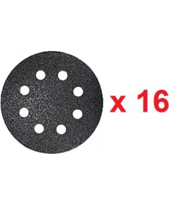 Smilšpapīrs ekscentra slīpmašīnai Fein; 115 mm; P180; 15 gab. Dažādi diski