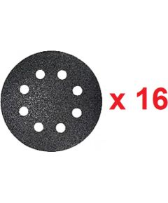 Smilšpapīrs ekscentra slīpmašīnai Fein; 115 mm; P60; 15 gab. Dažādi diski