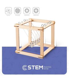 Extradigital Wooden Assembly Kit Newton's Pendulum, STEM Educational Toy Konstruktori 