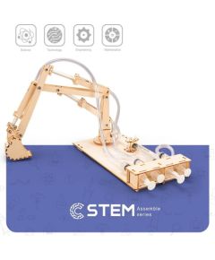 Extradigital Wooden Assembly Kit Excavator, STEM Educational Toy Konstruktori 