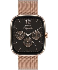 Garett išmanusis laikrodis su lietuvišku meniu Flow Rose Gold Mesh Steel Наручные часы