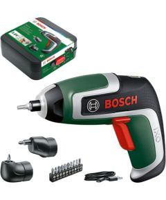 Bosch Cordless Screwdriver IXO 7 Set, 3.6V (green/black, Li-Ion battery 2.0Ah) Jaunumi -Dārzam