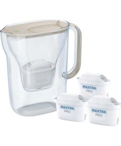 Dzbanek filtrujący Brita Style Essential+3 wkłady MaxtraPro PP (piaskowy) Citi trauki