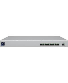 Ubiquiti USW-Mission-Critical switch with integrated 368Wh Lithium-ion battery, capable of providing uninterruptible power for 8 devices. Switch