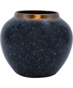 Vase TITAN STONE D20xH18cm, black/grey Новости, мебель, дом