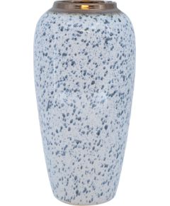 Vāze TITAN STONE D17xH32cm, balta/melnas lāsītes Jaunumi, mēbeles, māja