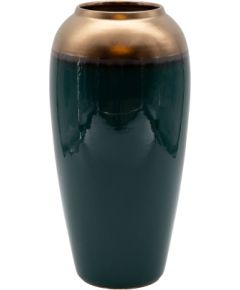 Vāze TITAN STONE D17xH33cm, tumši zaļa Jaunumi, mēbeles, māja