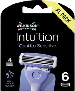 Wilkinson Sword Intuition Quattro Sensitive - Náhradní hlavice 3.0ks Smaržas - NESAKĀRTOTS
