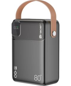 Tracer 47826 Prime-V8 80000mAh QC22.5W+PD20W Power Bank, Black Power Banks