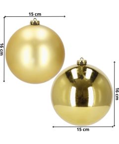 Набор рождественских украшений для ёлки Springos CA1176, 2 шт., 15 см Ziemassvētku dekorācijas