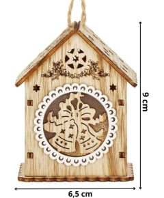 Springos Eglītes rotājums, 6 x 9 cm, 1 gab.  Eglīšu rotājumi