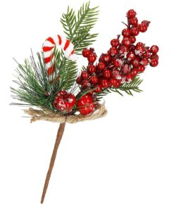 Новогоднее украшение в виде ветки искусственное Springos CA1212 24 см  Eglīšu rotājumi