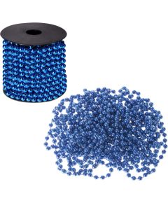 Цепочка для елки жемчужная Springos CA0059 10м 8мм синяя  Eglīšu rotājumi