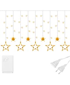 Ziemassvētku zvaigžņu aizkars Springos CL4133138 LED Ziemassvētku lampiņas, LED virtenes