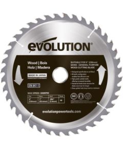 Griešanas disks Evolution EVO-230-40-D; 230 mm; Z40 Zāģripas