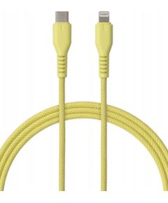 Qualo QKN-CL-05 Kabelis USB-C - Lightning 12W / 1.5m / dzeltens Data USB kabeļi