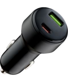Qualo QRLS-AC-01-32 USB / USB-C Auto Lādētājs 32W Telefonu lādētāji 12v Automašīnām