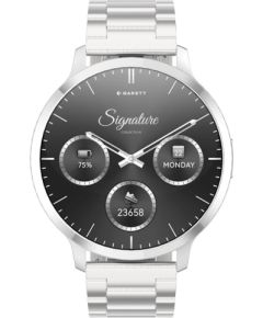 Garett išmanusis laikrodis su lietuvišku meniu Edge Silver Steel Наручные часы