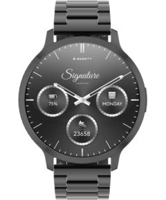Garett išmanusis laikrodis su lietuvišku meniu Edge Black Steel Наручные часы