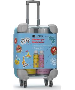 HiSkin HISKIN Travel Size Zestaw w walizce - żel pod prysznic i balsam do ciała 2x75 ml Smaržas - NESAKĀRTOTS