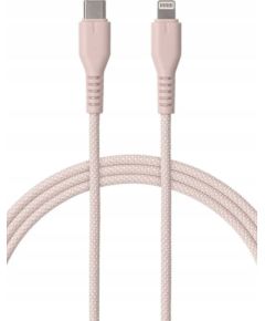 Qualo QKN-CL-16 Kabelis USB-C - Lightning 12W / 1.5m / rozā Data USB kabeļi