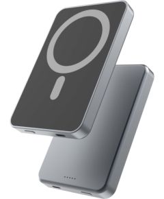Qualo QRPB‑20‑07 MagSafe Power Bank Bezvadu Arējas Uzlādes Baterija 5000 mAh / 20W / USB-C Power Banks