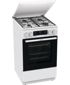 GORENJE GK5C64WH plīts ar gāzes virsmu 50cm Gāzes Plītis