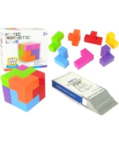 LeanToys Magiczna Kostka Do Układania Magnetyczna 7 El. Konstruktori 