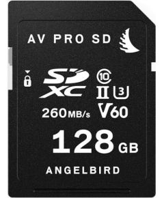Angelbird AV PRO SD MK2 V60 SDXC 128 GB Class 10 UHS-II/U3 V60 (AVP128SDMK2V60) Atmiņas kartes micro SD SDHC