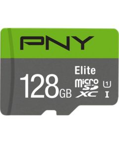 Pny Technologies PNY Elite MicroSDXC 128 GB Class 10 UHS-I/U1 A1 V10 (P-SDU128V11100EL-GE) Карты памяти