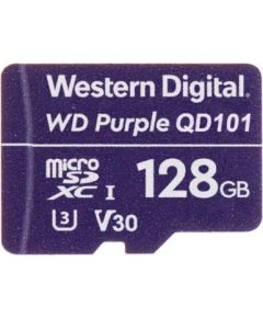 WD Purple MicroSDXC 128 GB Class 10 UHS-I/U3 V30 (WDD128G1P0A) Atmiņas kartes micro SD SDHC