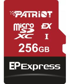 Patriot EP Express MicroSDXC 256 GB Class 10 UHS-I/U3 V30 (PEF256GEPEXMCX) Карты памяти