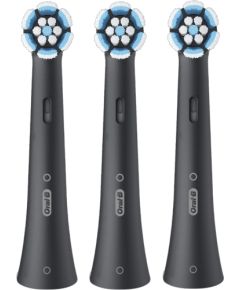 Oral-B iO Gentle Care Black replacement brushes 3pcs, black Uzgaļi elektriskajām zobu birstēm