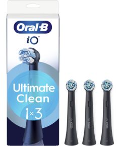 Oral-B iO Ultimate Clean Black replacement brushes 3pcs, black Насадки для электрических зубных щеток