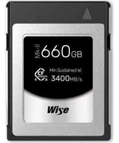 Wise CFX4-B CFexpress 660 GB  (WI-CFX4-B660PM2) Atmiņas kartes micro SD SDHC
