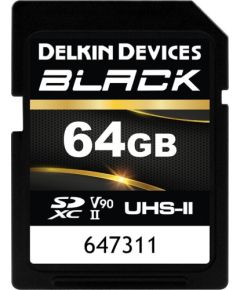 Delkin Black Rugged SDXC 64 GB Class 10 UHS-II V90 (DSDBV9064BX) Atmiņas kartes micro SD SDHC