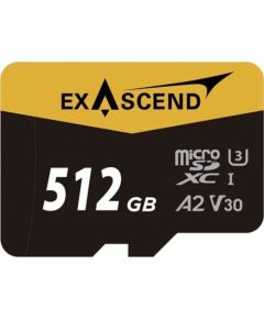 ExAscend Catalyst MicroSDXC 512 GB UHS-I/U3 A2 V30 (EX512GUSDU1-AD) Atmiņas kartes micro SD SDHC