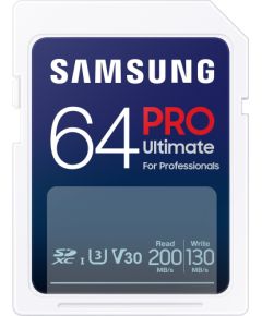 Samsung Pro Ultimate SDXC 64 GB UHS-I U3 V30 (MB-SY64S/WW) Карты памяти