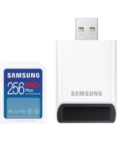 SET Samsung PRO Plus SDXC 256 GB U3 V30 (MB-SD256SB/WW) Atmiņas kartes micro SD SDHC