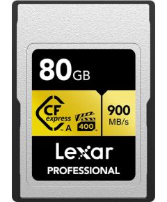 Lexar Professional Gold CFexpress 80 GB  (LCAGOLD080G-RNENG) Atmiņas kartes micro SD SDHC