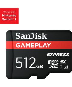 Sandisk 512GB GamePlay microSD Express Memory Card Atmiņas kartes micro SD SDHC