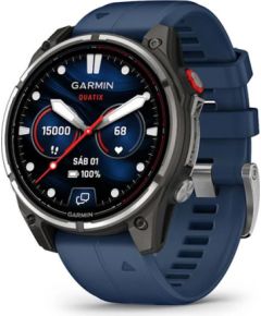 Garmin quatix 8 Pro viedpulkstenis, 47 mm, AMOLED, Marine, GPS, zils Smart-Watch Pulksteņi