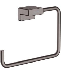 Hansgrohe dvieļu riņķis AddStoris, brushed black chrome Аксессуары для ванной