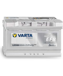 VARTA Professional Dual Purpose EFB LED80 12V 80Ah 800A(EN) 315x175x190 0/1 EAN4016987167052 Аккумуляторы