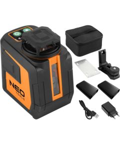 Neo Laser płaszczyznowy 20 m, 5 linii, zielony, etui, magnetyczny uchwyt Новинки Для дома и сада 