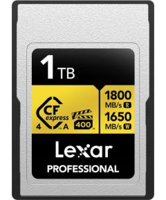 Lexar Professional Gold CFexpress 1 TB  (LCAGOLD001T-RNENG) Atmiņas kartes micro SD SDHC