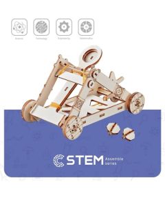 Extradigital Wooden Assembly Kit Catapult, STEM Educational Toy Конструкторы